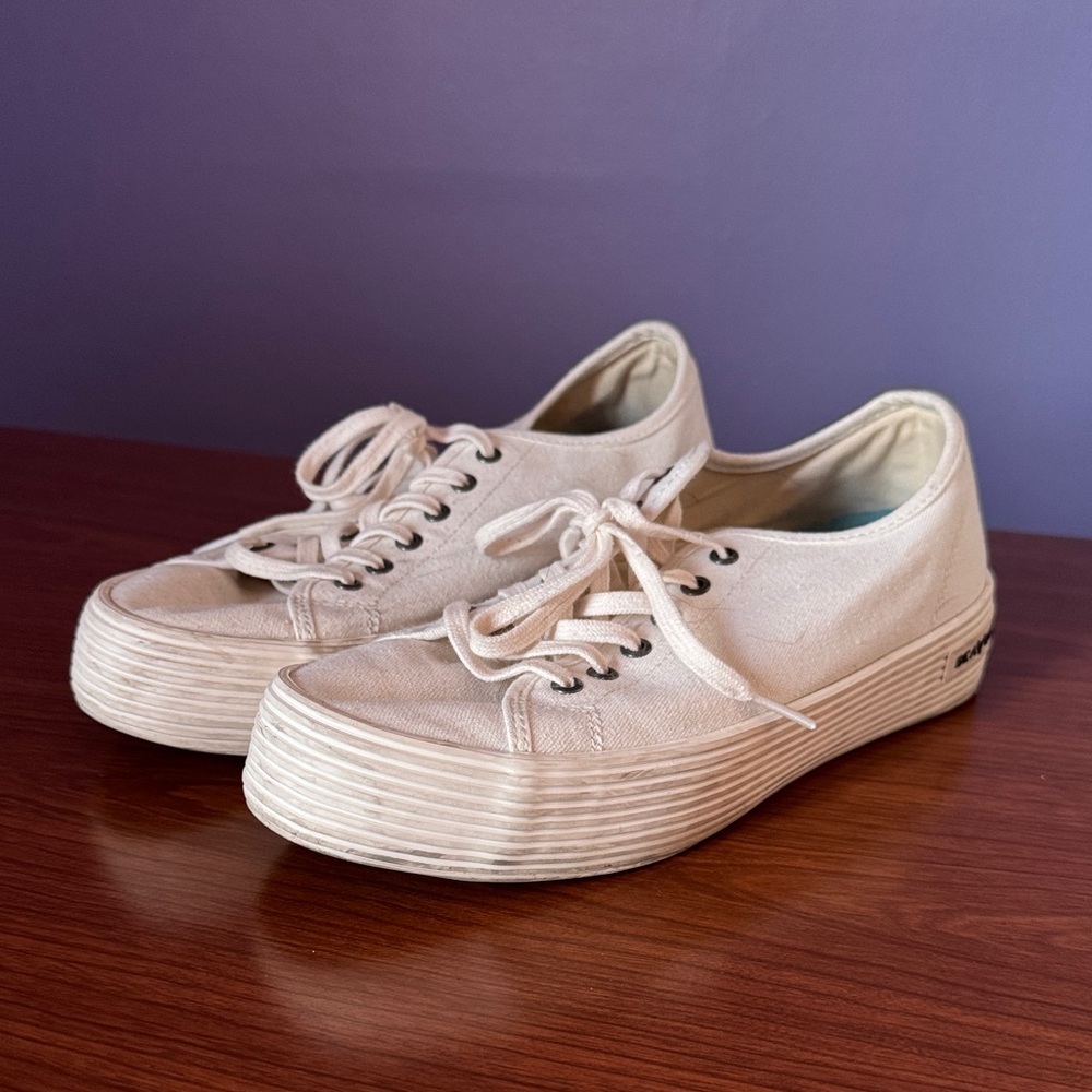 SeaVees Light Tan Canvas Sneakers